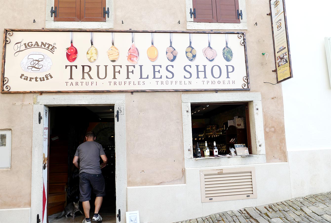 Boutique de truffes, Motovun, Croatie