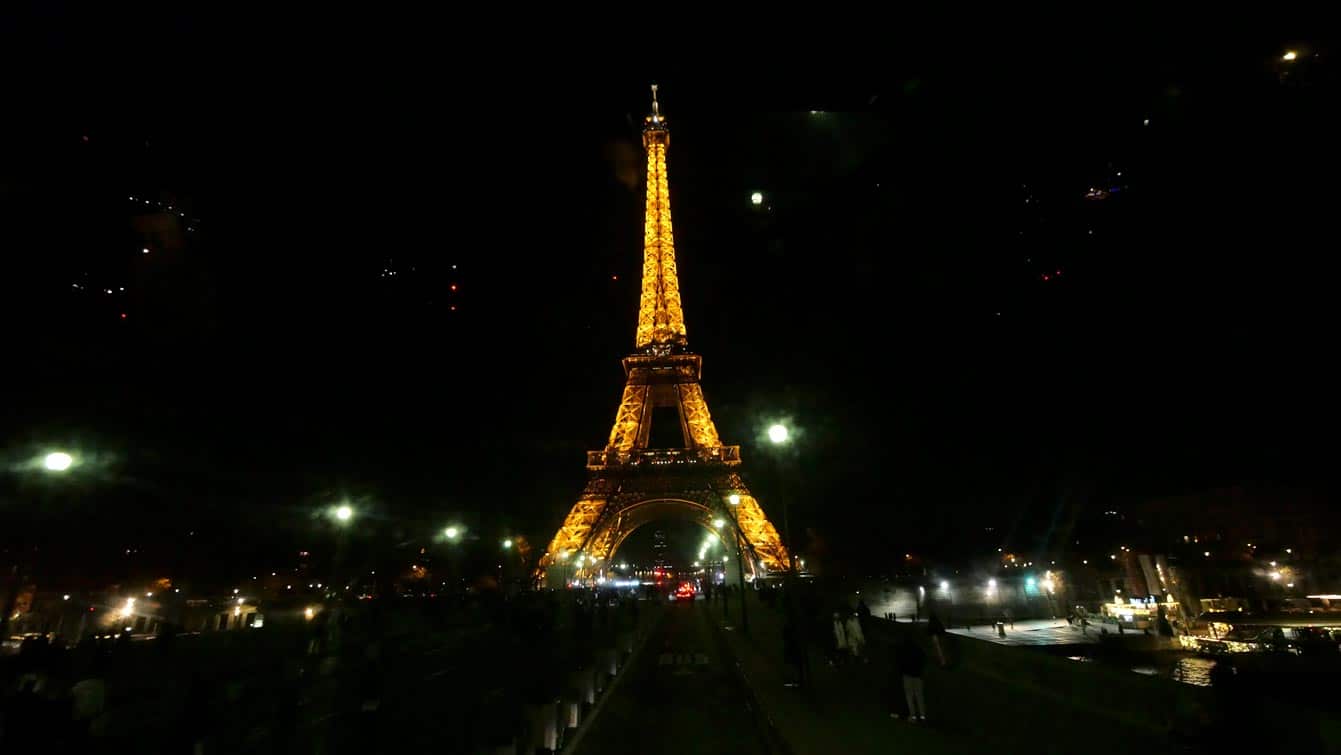 La Tour Eiffel après les scintillements