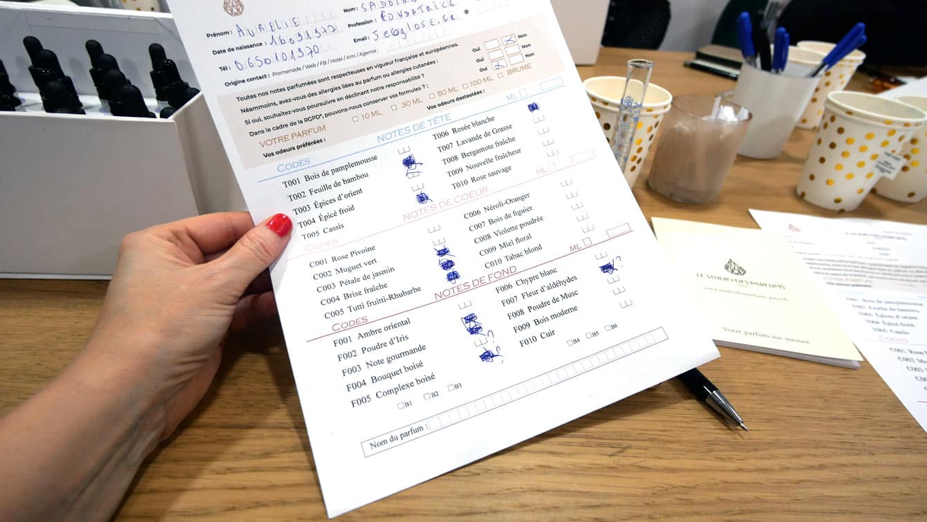L'atelier Studio des parfums : choisir ses fragrances
