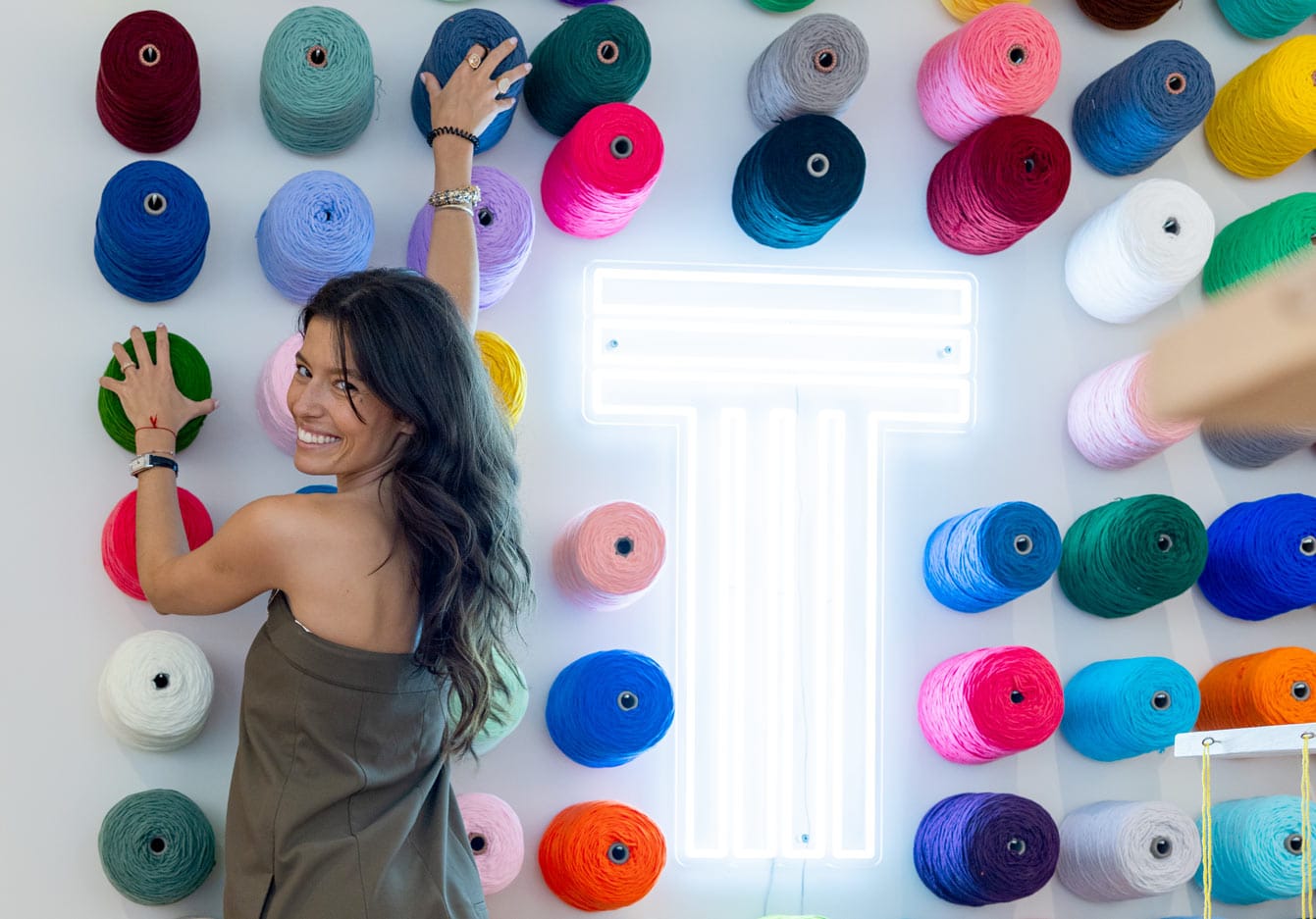 Ninon Dechavanne au "Tufting Studio", Paris 16e