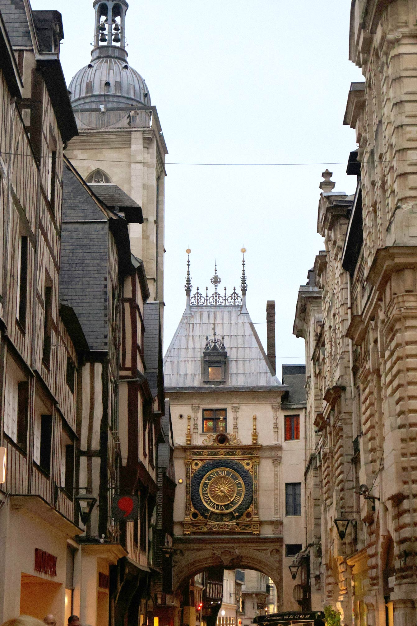 Horloge historique à Rouen