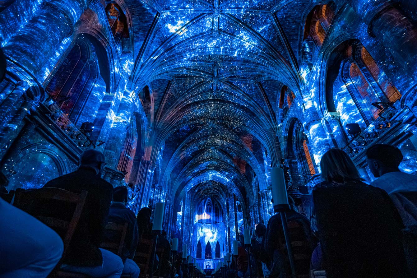 Eglise Sainte-Eustache : L'Odyssée Céleste, le nouveau spectacle immersif de LUMINISCENCE