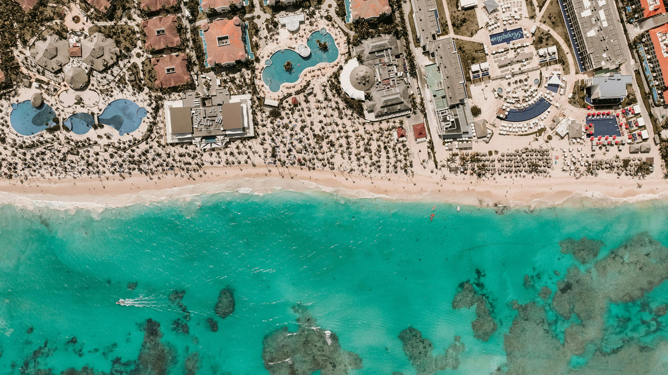 Punta Cana, Dominican Republic, vue d'en haut