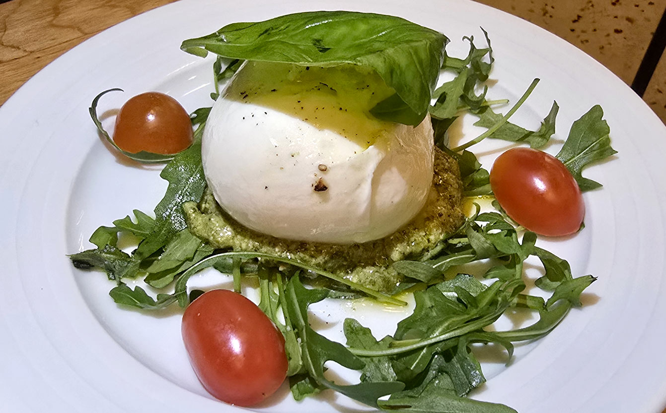 Burrata verde, Roberta Ristorante le restaurant italien