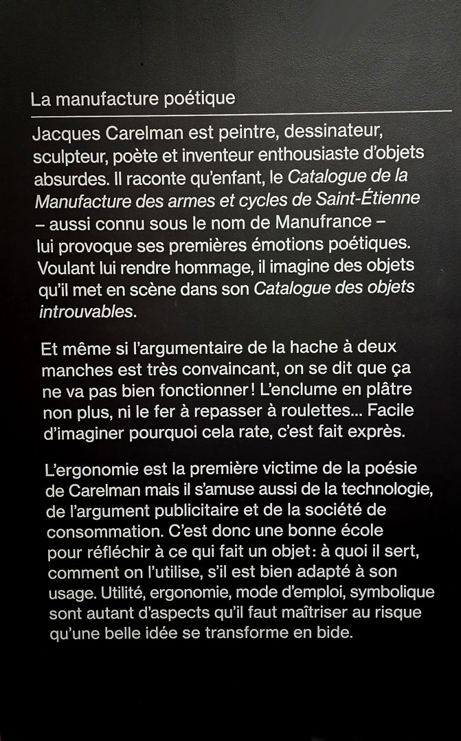 explication : La manufacture poétique de Jacques Carelman