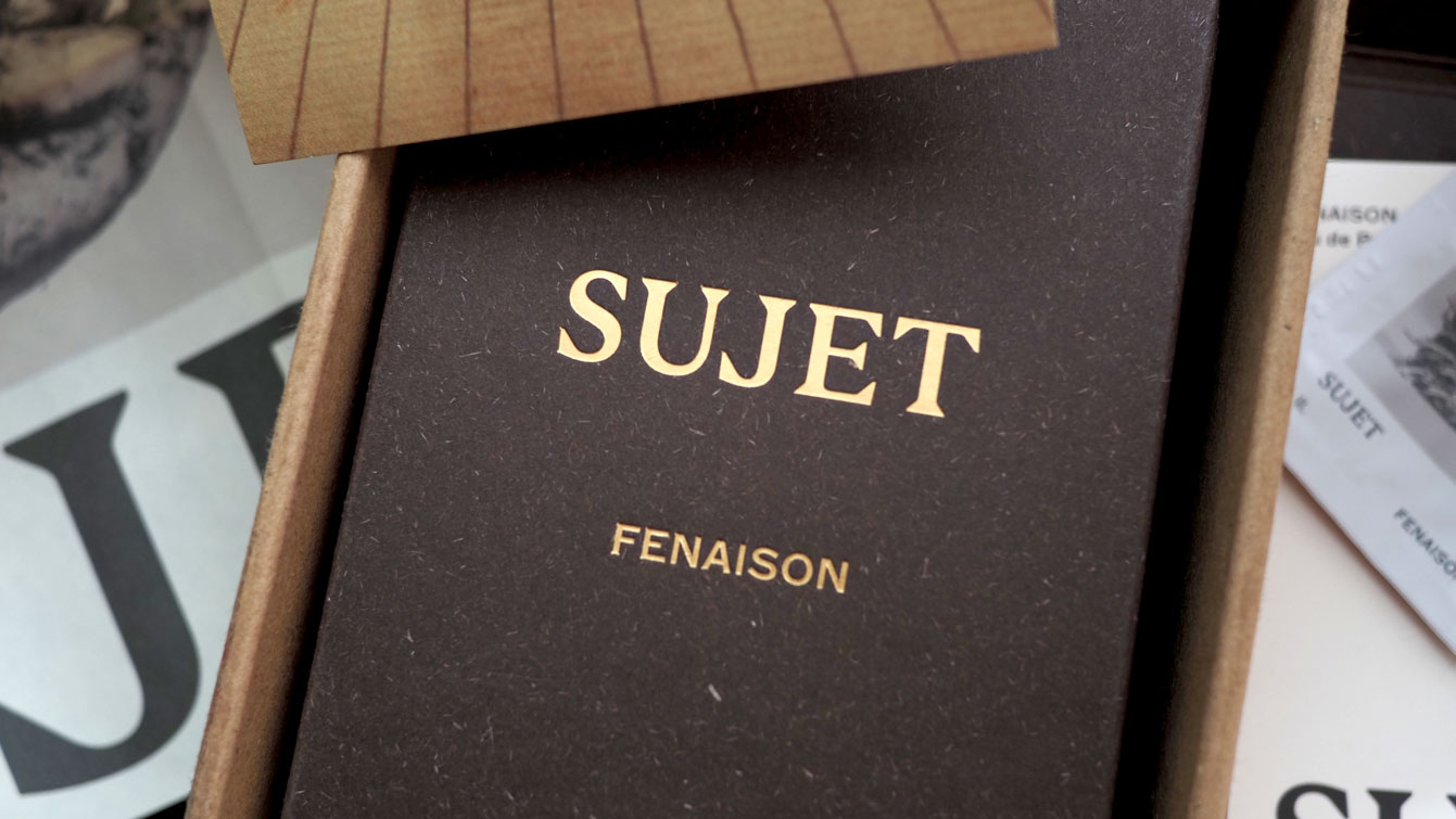 packaging de Fenaison, le 2e parfum "Sujet"