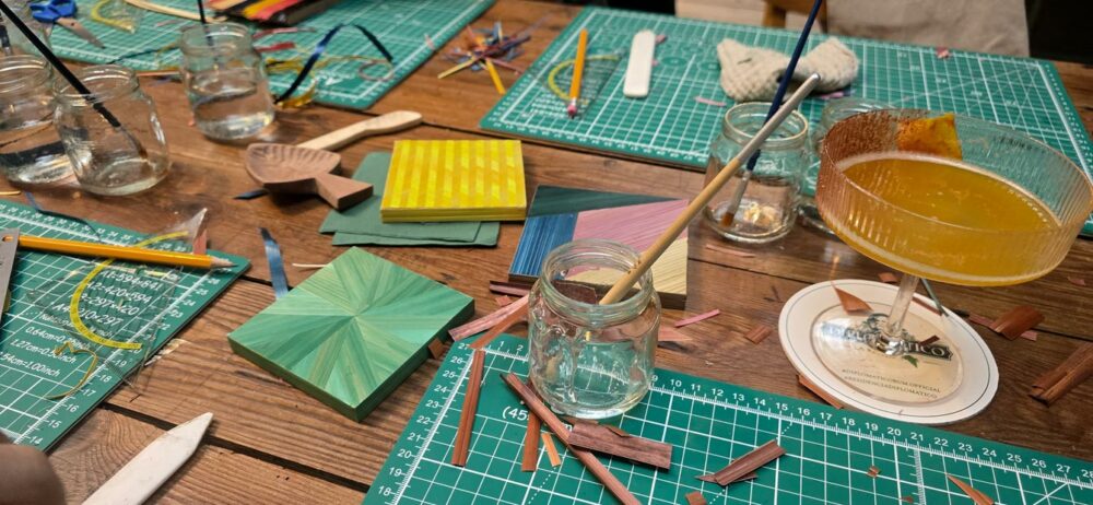Résidencia Diplomatico : atelier marqueterie de paille