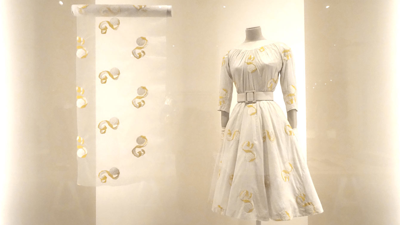 robe Les Citrons de Givenchy 1953, exposition Look au musée des Arts décoratifs