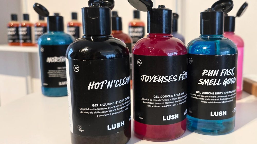 Etiquette personnalisée chez Lush