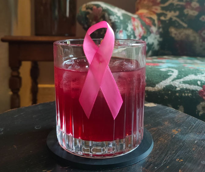 Cocktail solidaire Octobre Rose en Bourgogne.