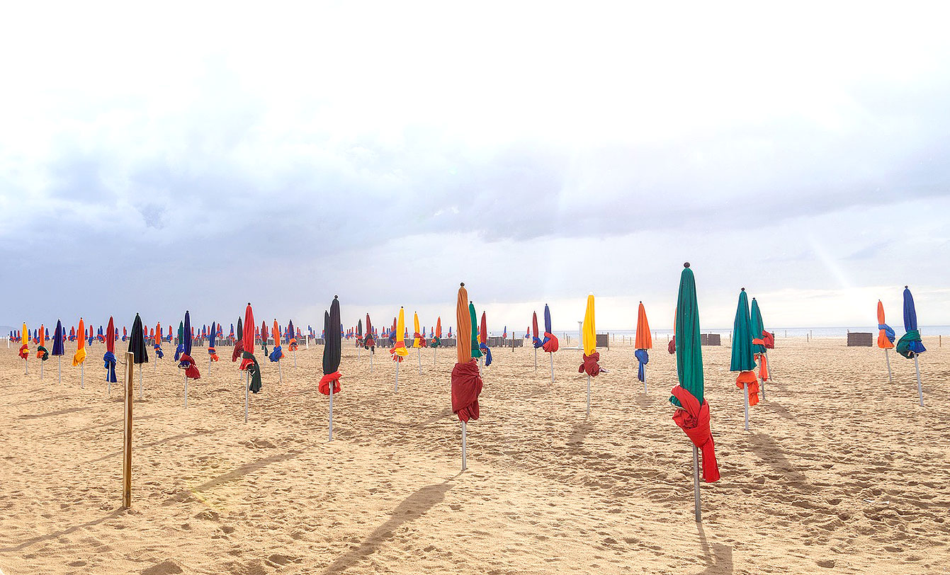 Les parapluies colorées de Deauville...