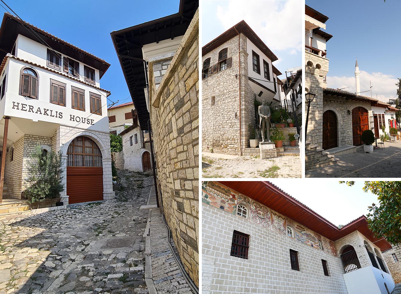 Berat, quartier de Mangalem, Albanie