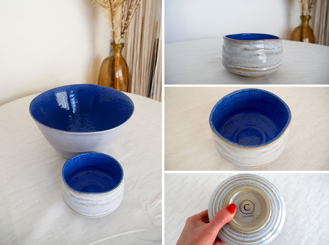 La belle vaisselle colorée en céramique de Céladon : bol