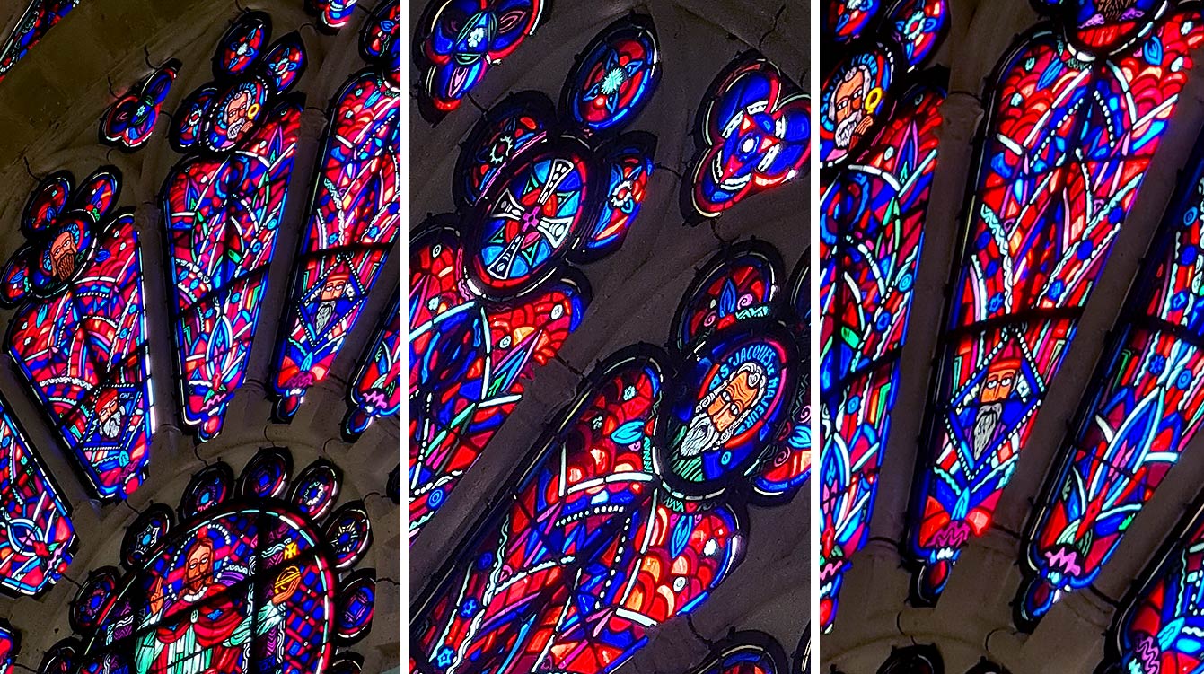 Soissons : la cathédrale Saint-Gervais Saint-Protais : la rose