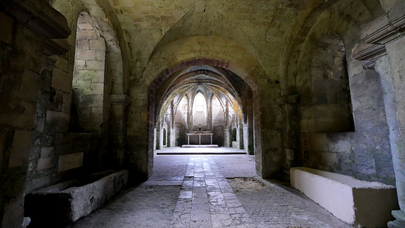 l'Abbaye Saint-Léger : crypte