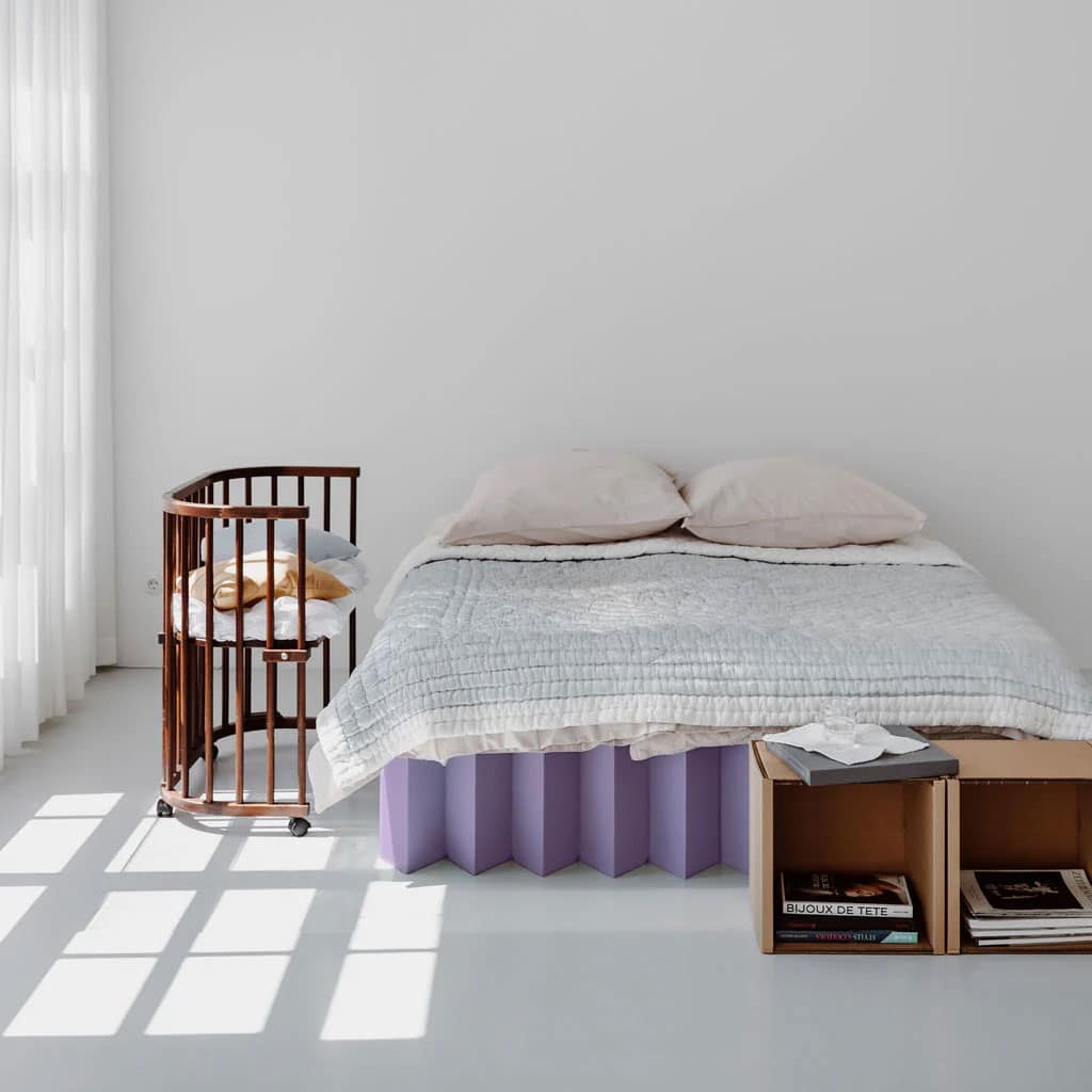 lit en carton "Room in a box"