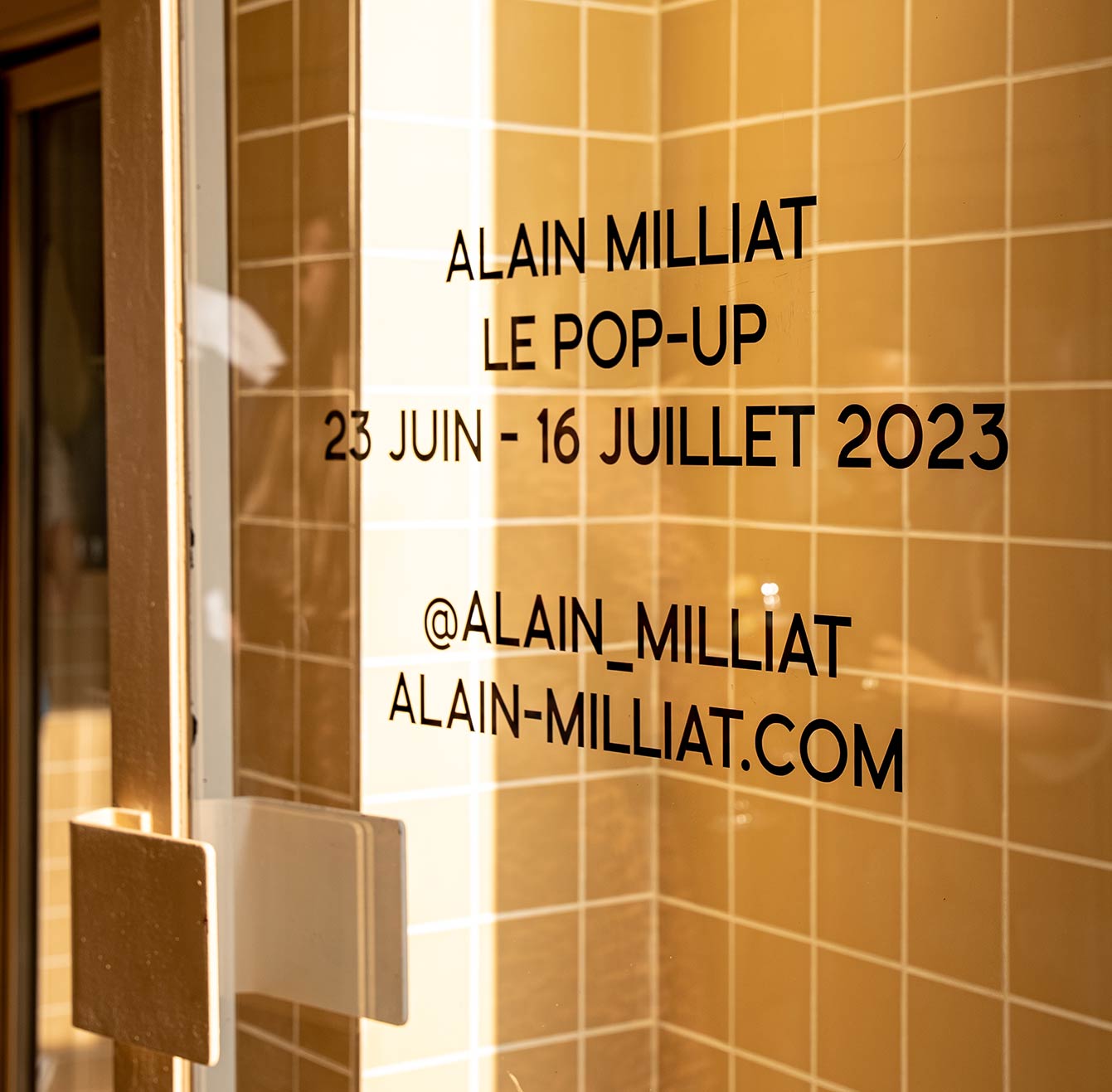 Le Pop up Alain Milliat