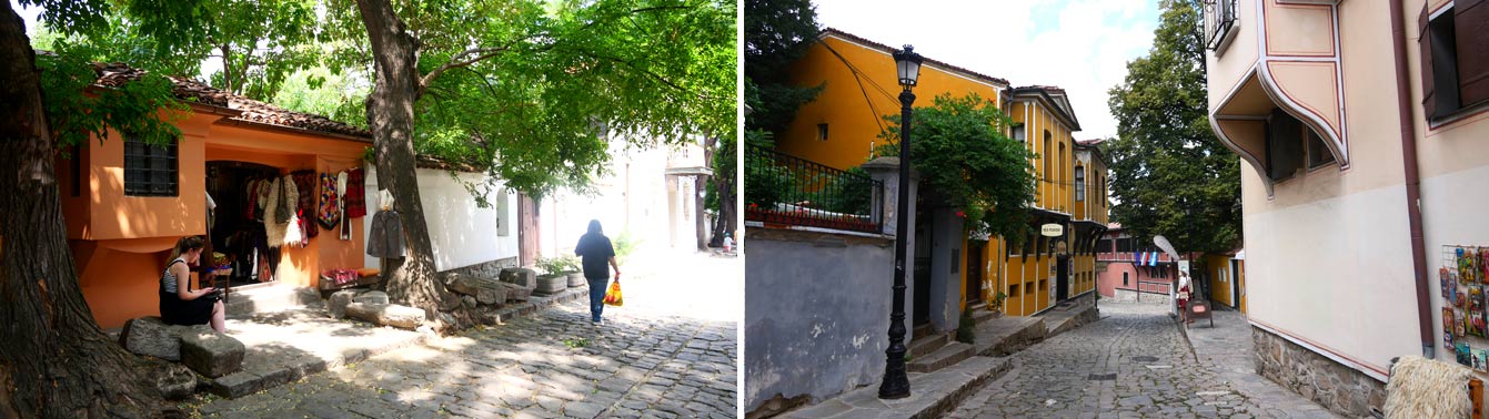 La ville haute à Plovdiv