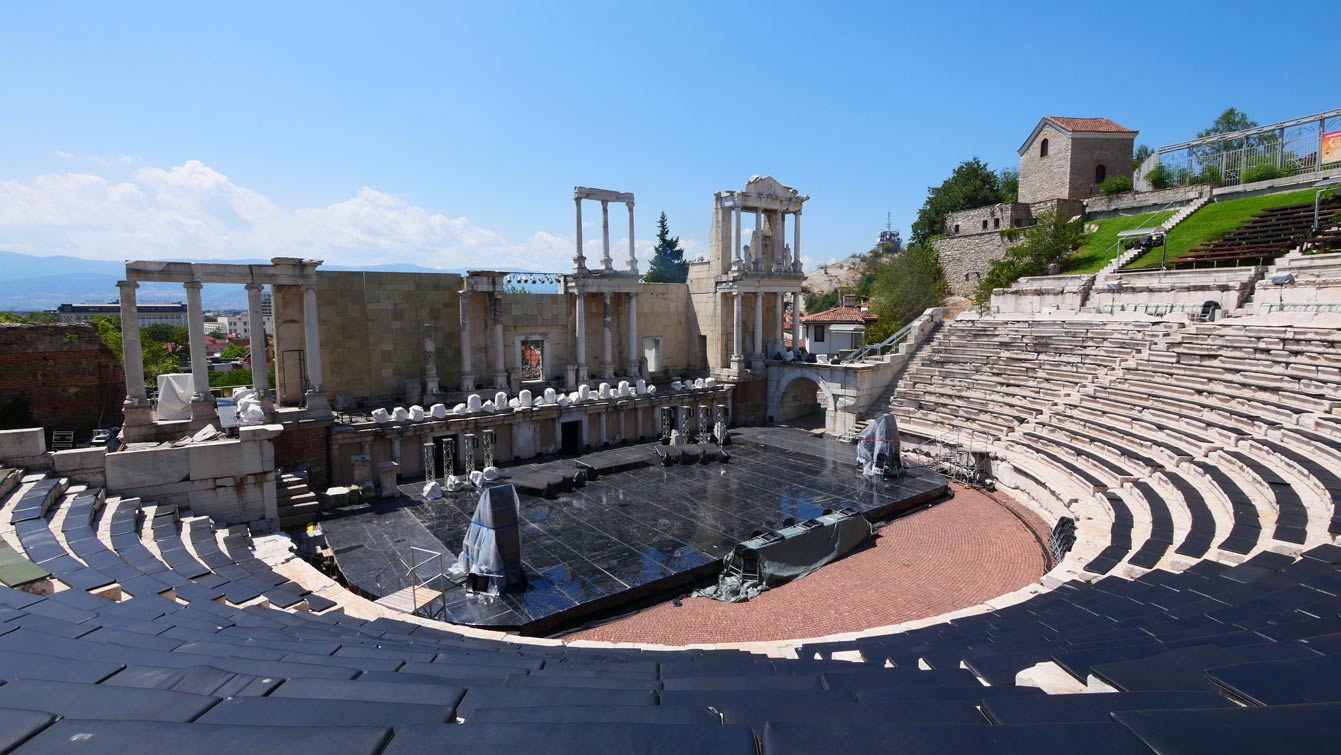 Le théâtre romain à Plovdiv