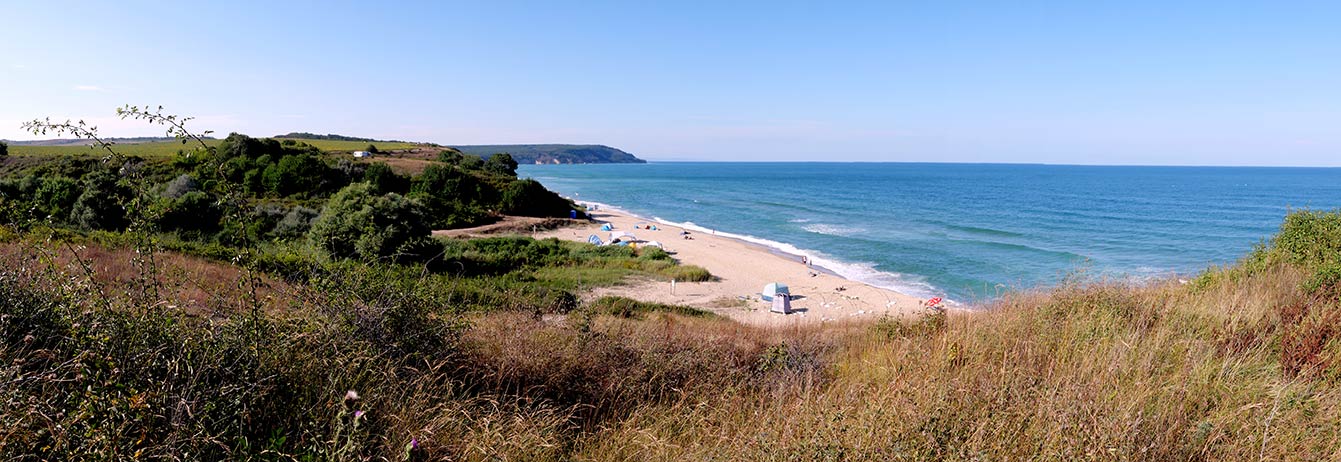 Kara Dere beach, vue d'en haut, Bulgarie