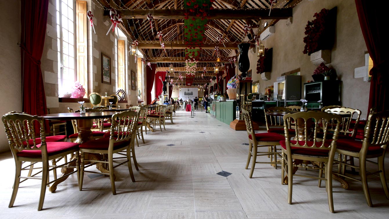 Déjeuner à l'Orangerie, château de Cherverny