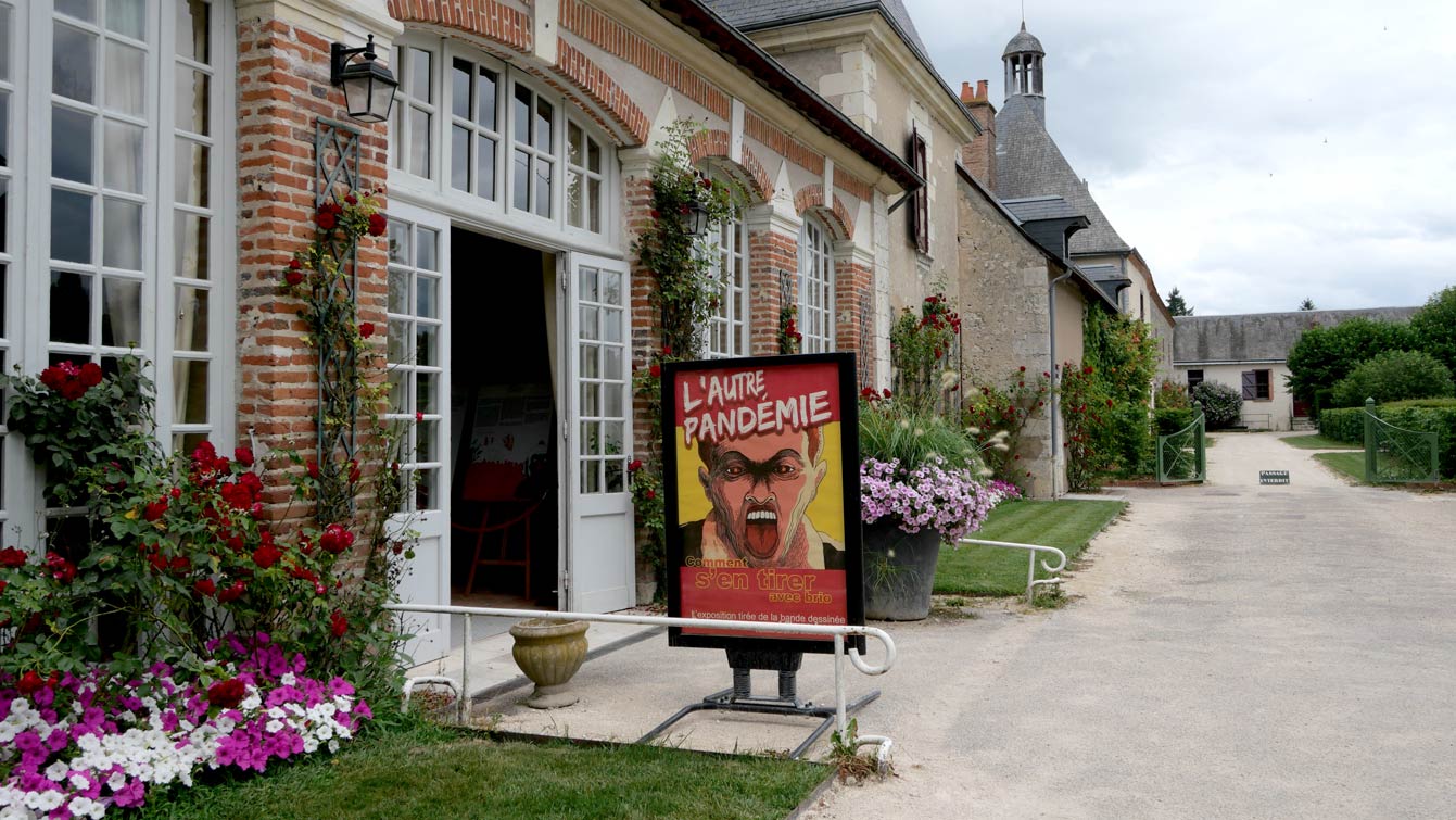 Exposition "l'autre Pandémie", château de Cheverny