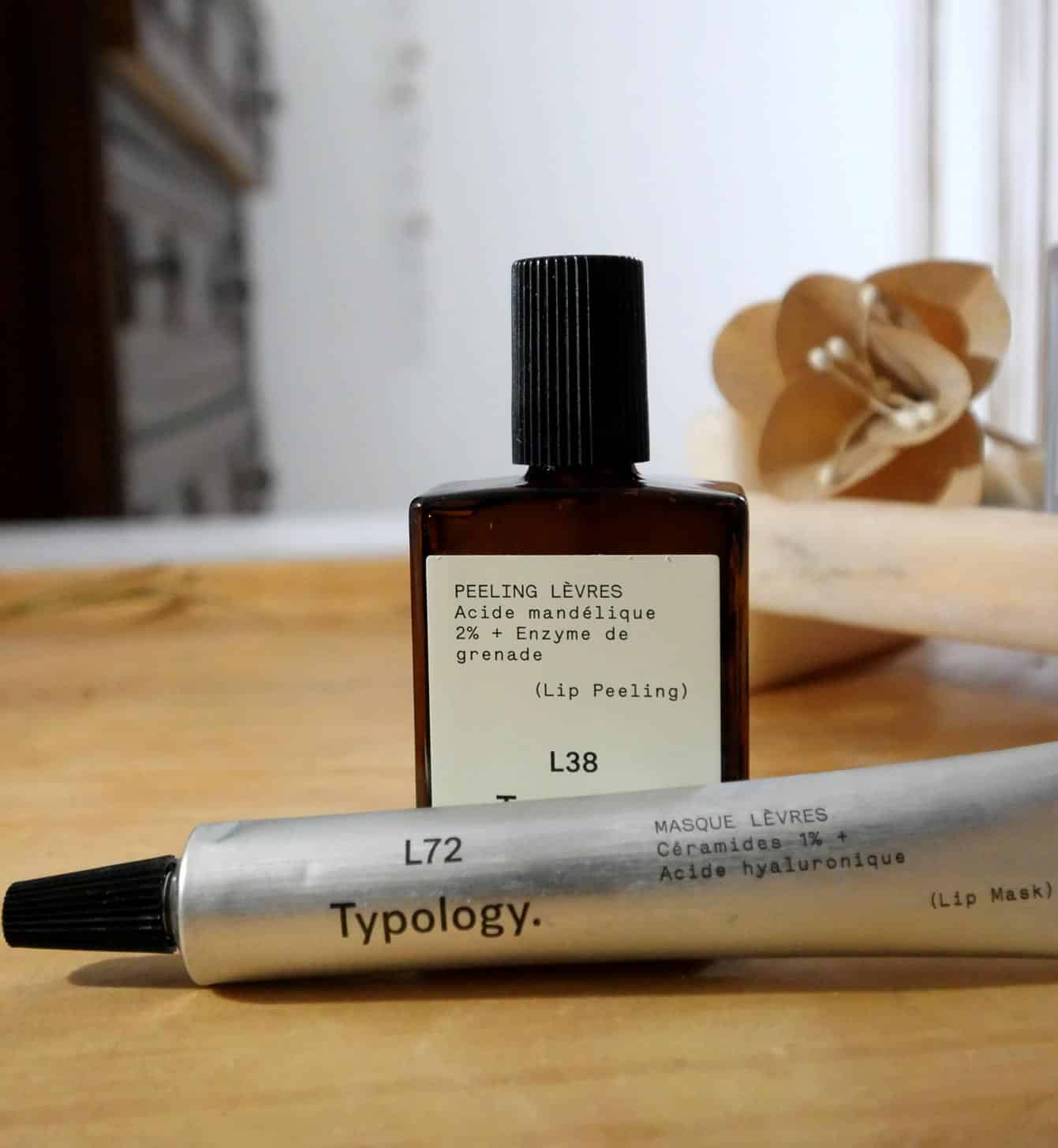 Typplogy :  peeling lèvres et masque lèvres