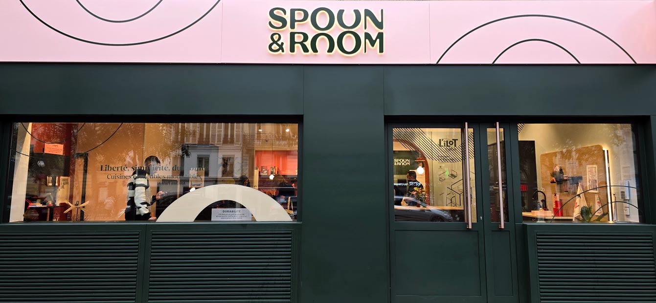 Devanture boutique Spoon & Room, Paris 3e