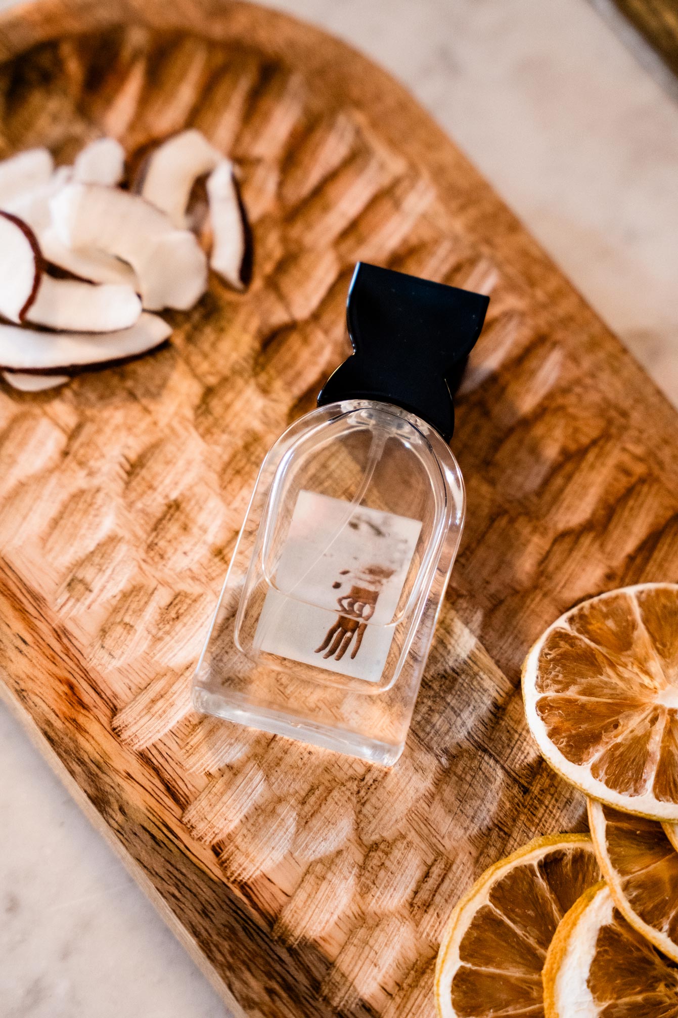 Parfum Antinomie : flacon Soleil Mouillé, vu à l'envers
