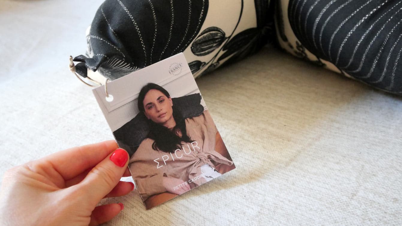 Informations sur le coussin "petits cadors" Epicure