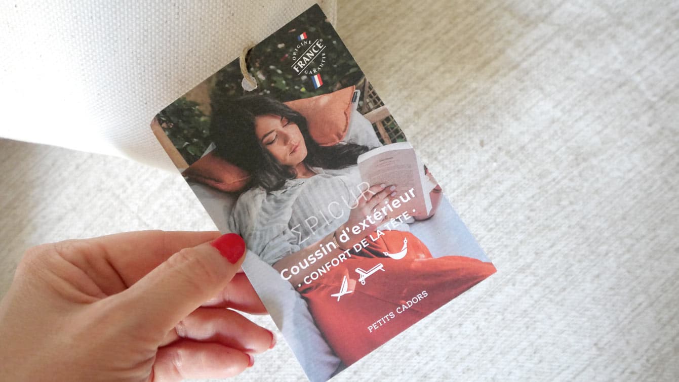 Informations sur le coussin "petits cadors" Epicure outdoor