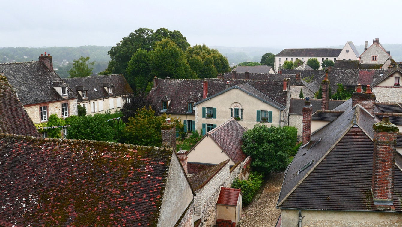 Vue de la Tour César, Provins