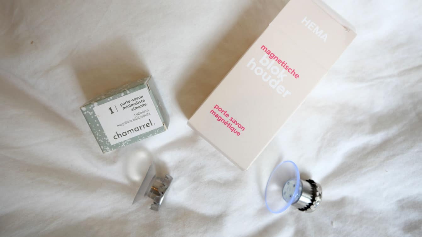 porte-savon aimanté Chamarrel VS porte-savon magnétique de Hema