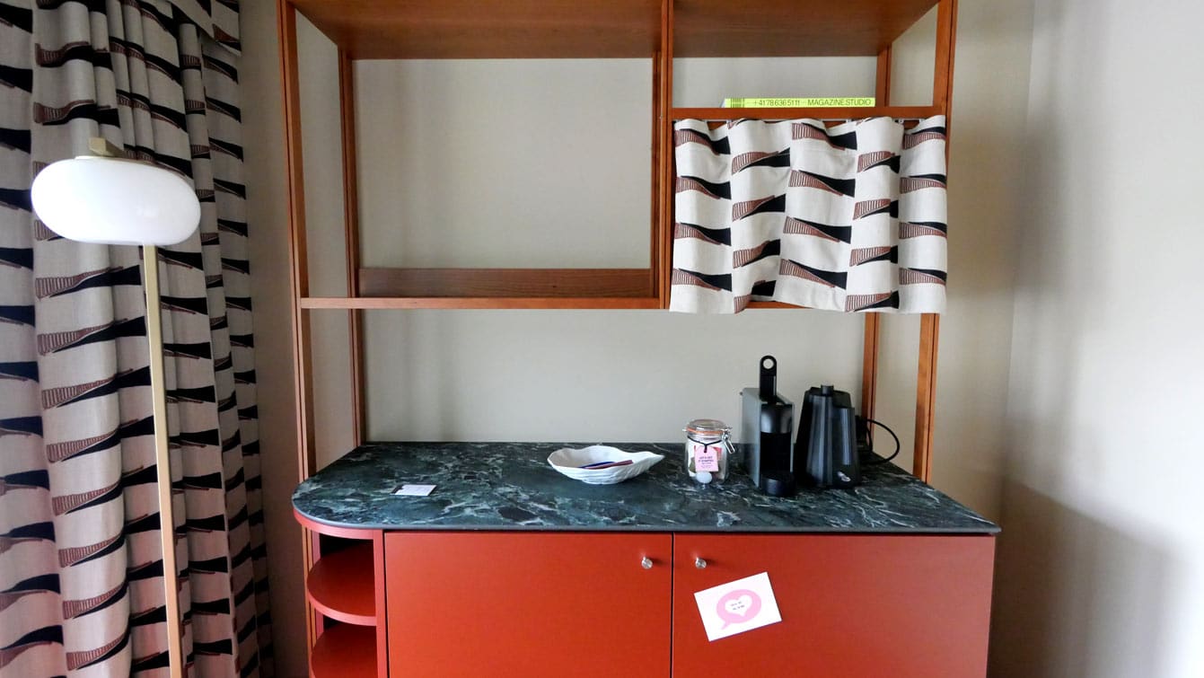 Studio avec balcon de l'hôtel Locke am Platz Zurich Enge : coté cusine