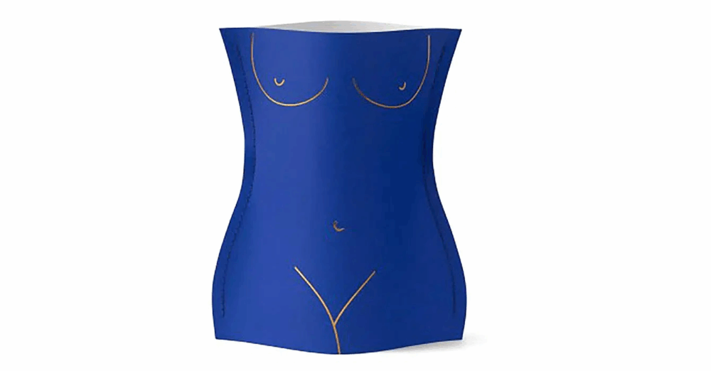OCTAEVO | Mini vase en papier, Vénus bleu foncé, 14.5 €