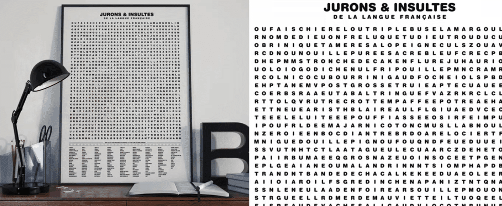 Affiche Compilation des jurons et insultes