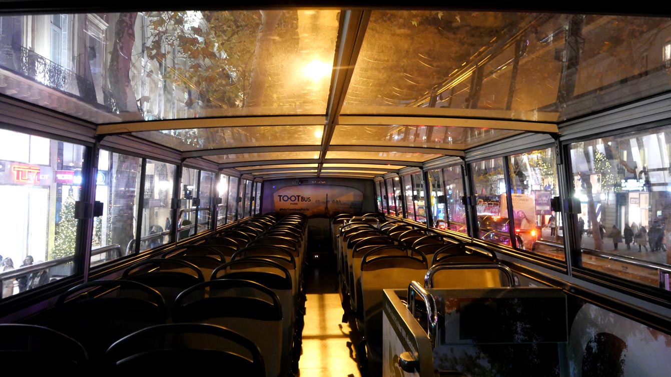 A l'intérieur du Tootbus
