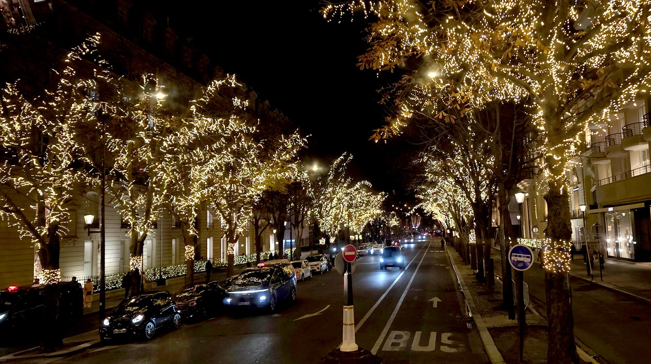 L'avenue Montaigne à Noel